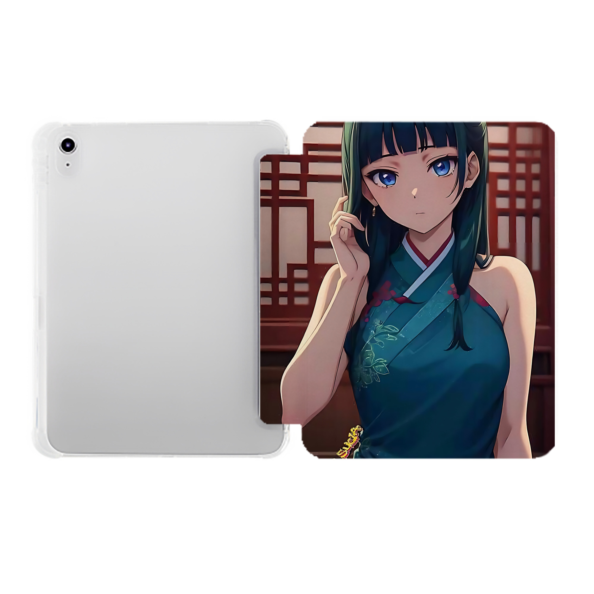 （画像用） 薬屋のひとりごと The Apothecary Diaries IPad ケース ペン収納付き 三つ折りスタンド PUレザー×シリコン 対応機種9.5/10.5/10.9インチ